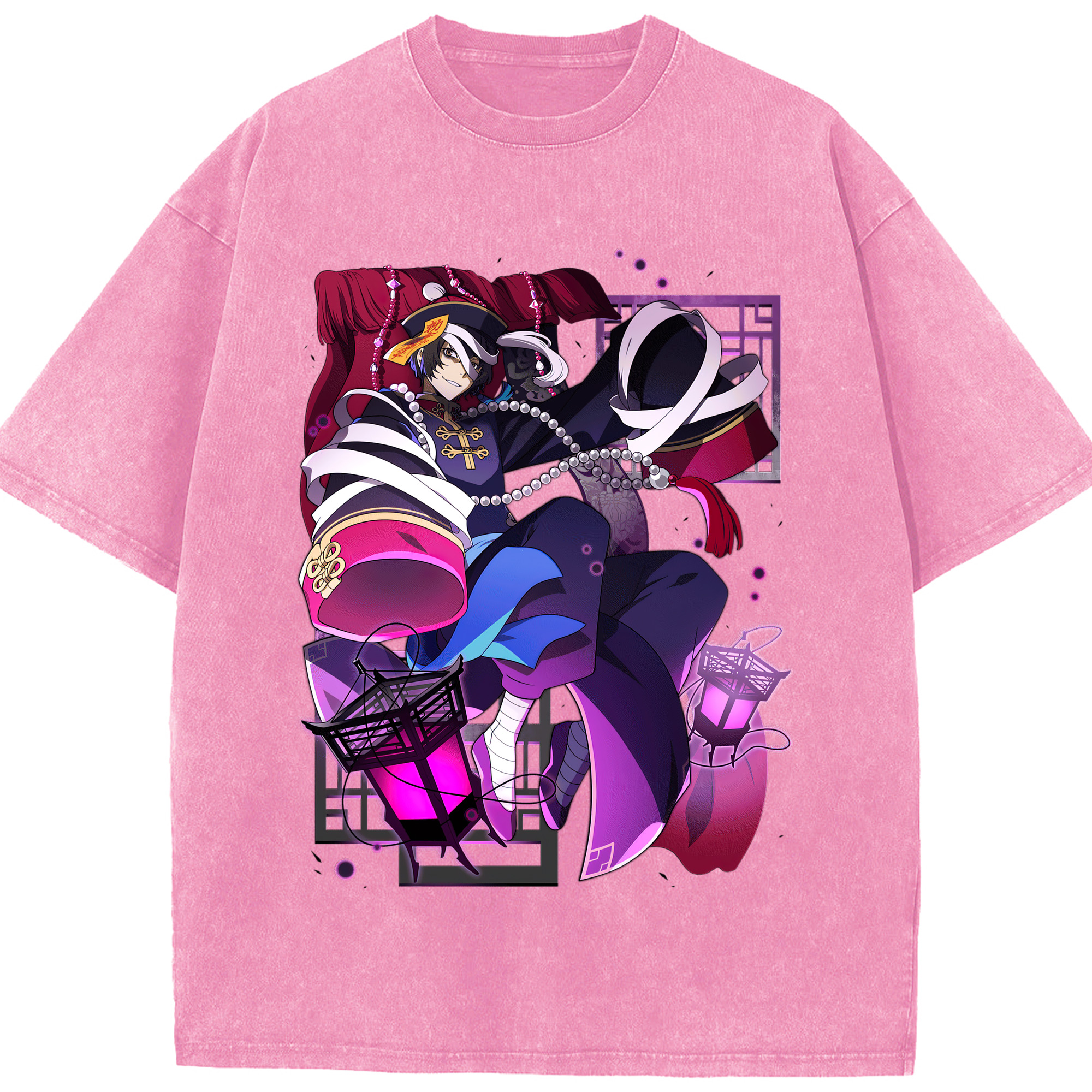 （画像用） 文豪ストレイドッグス Bungo Stray Dogs 綿100% ヴィンテージ風 半袖Tシャツ（フロントプリント）